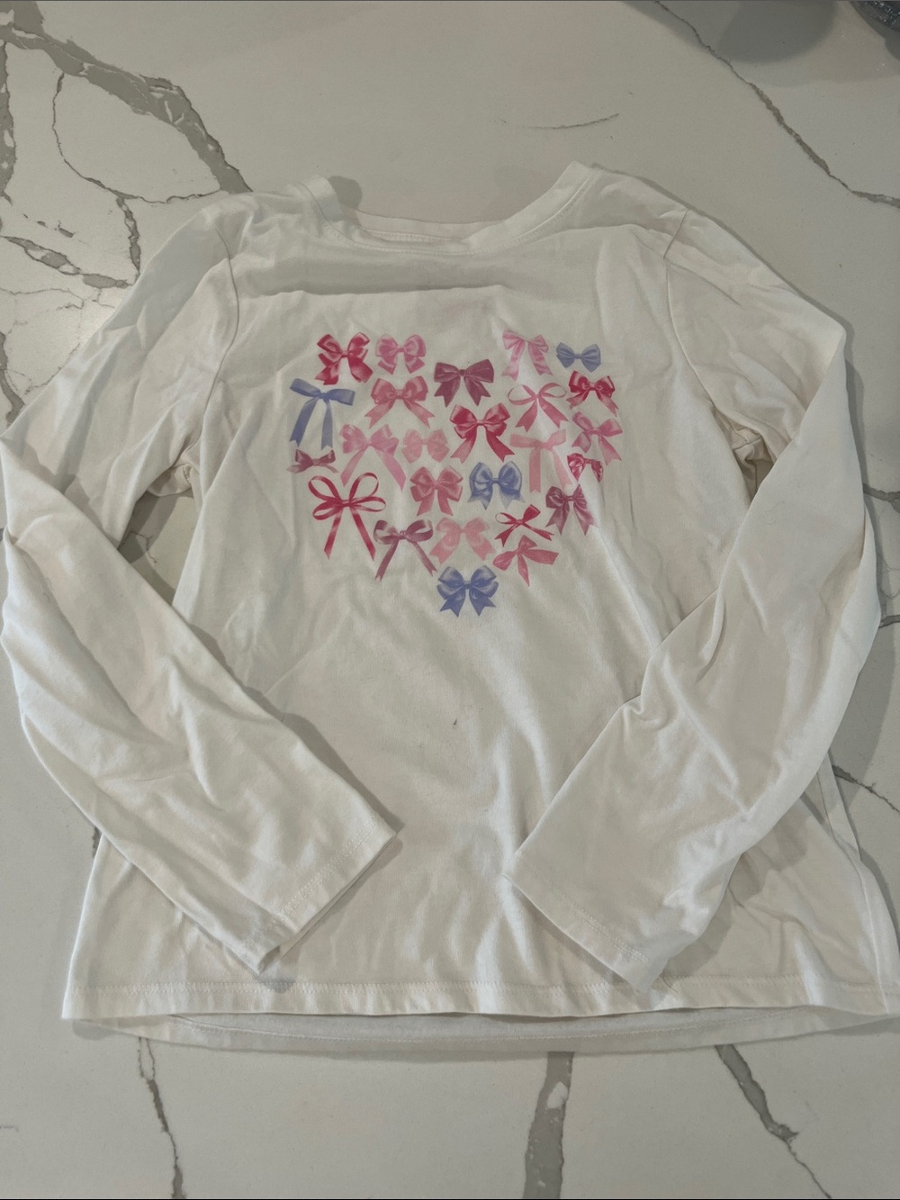 Kids bow long sleeve